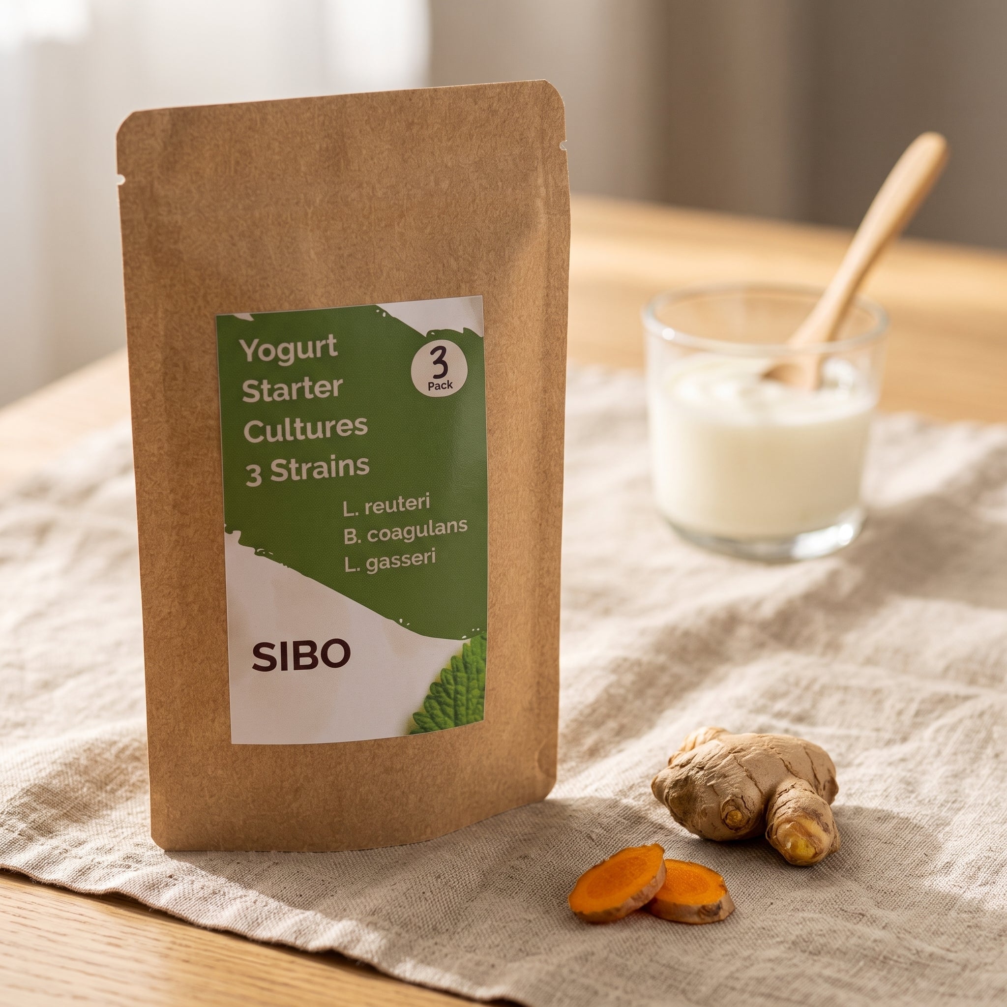 L. reuteri + B. coagulans + L. gasseri | SIBO | Set Starter Yogurt | Kultur Starter | 3 Starter Yogurt
